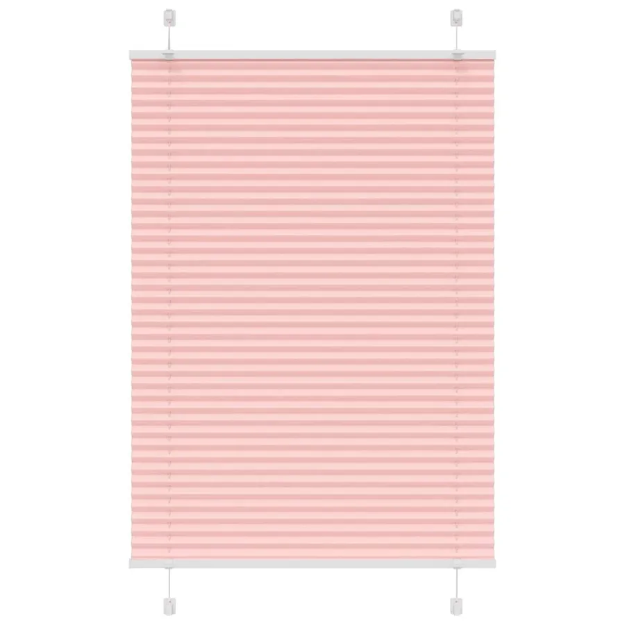 Store plissé rose 90x150 cm largeur du tissu 89,4 cm polyester