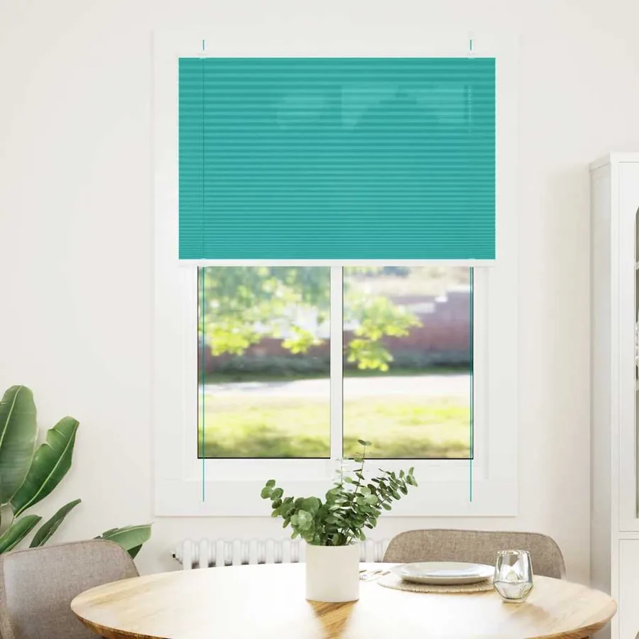 Store plissé vert pétrole 85x150 cm largeur du tissu 84,4 cm - 2