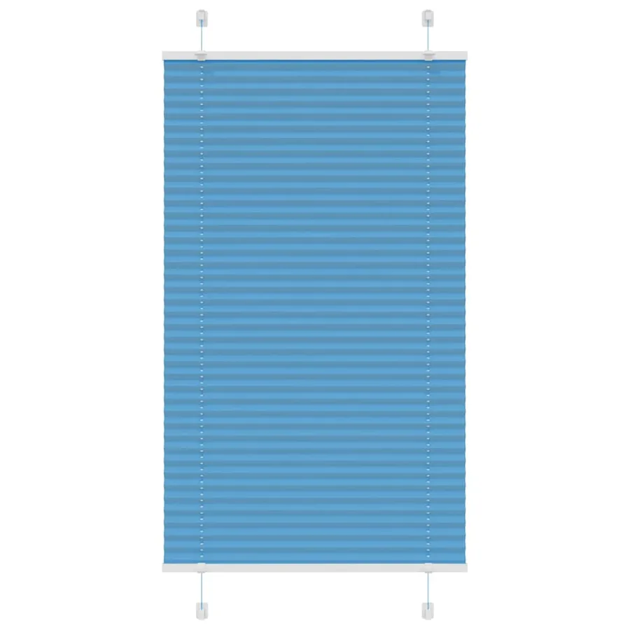 Store plissé bleu 75x150 cm largeur du tissu 74,4 cm polyester