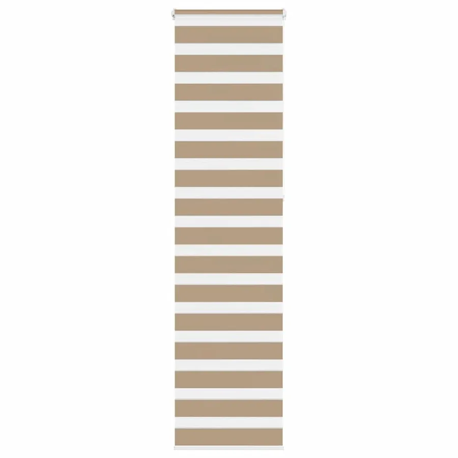 Store zèbre marron sable largeur du tissu 50,9 cm polyester