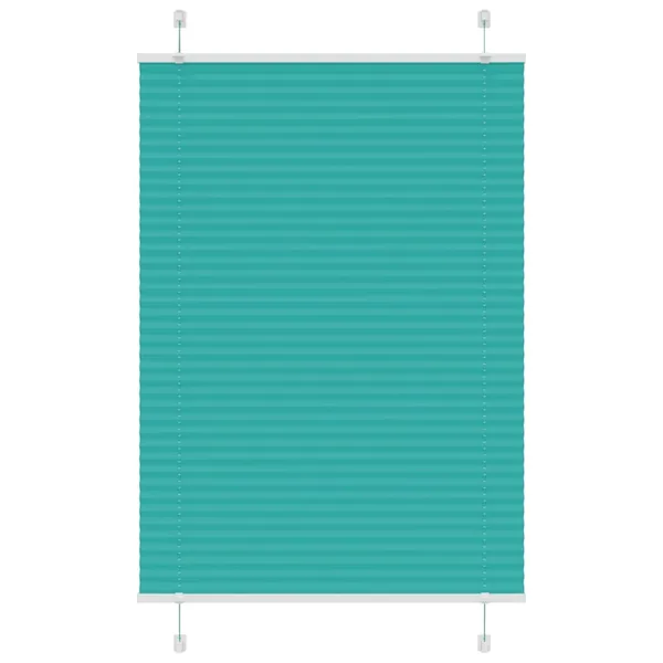 Store plissé vert pétrole 95x150 cm largeur du tissu 94,4 cm