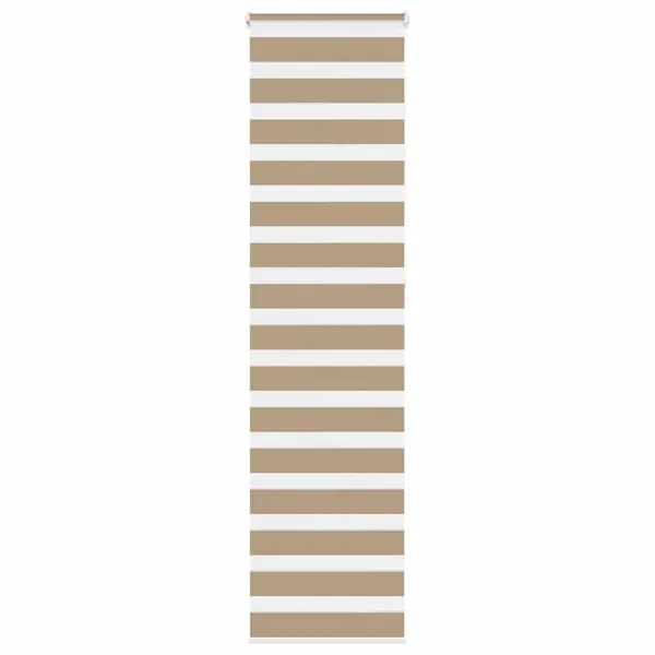 Store zèbre marron sable largeur du tissu 60,9 cm polyester