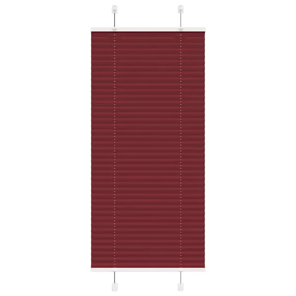 Store plissé rouge bordeaux 65x150 cm largeur du tissu 64,4 cm