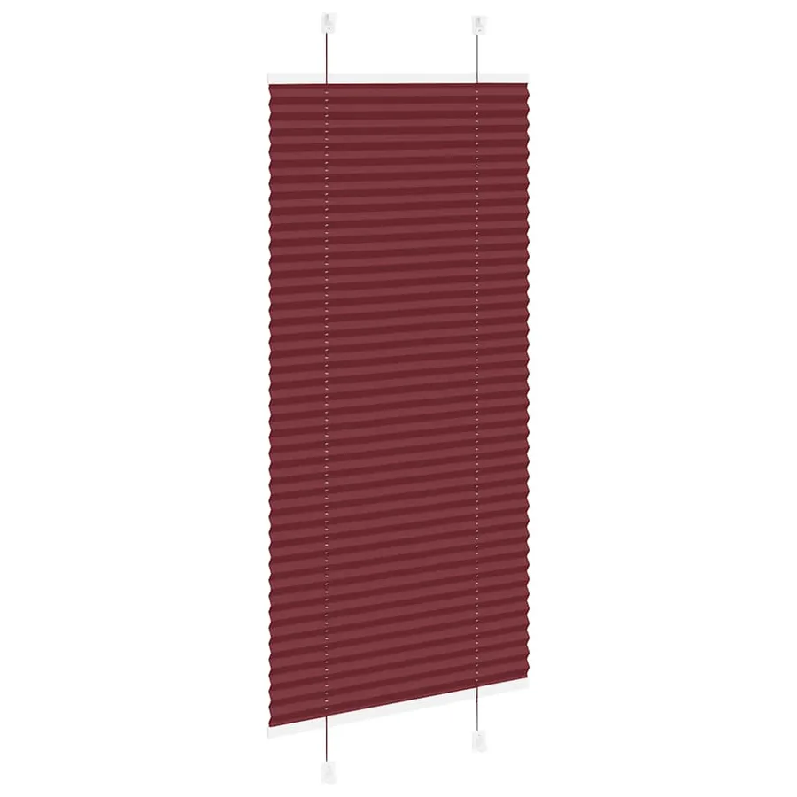 Store plissé rouge bordeaux 65x150 cm largeur du tissu 64,4 cm - 4