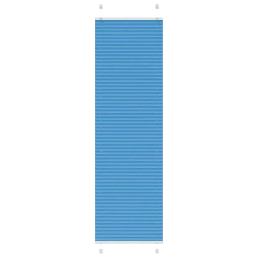 Store plissé bleu 65x200 cm largeur du tissu 64,4 cm polyester