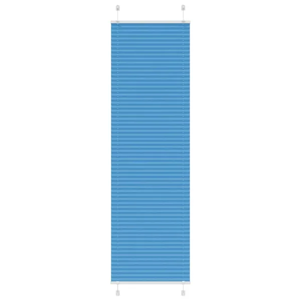 Store plissé bleu 65x200 cm largeur du tissu 64,4 cm polyester