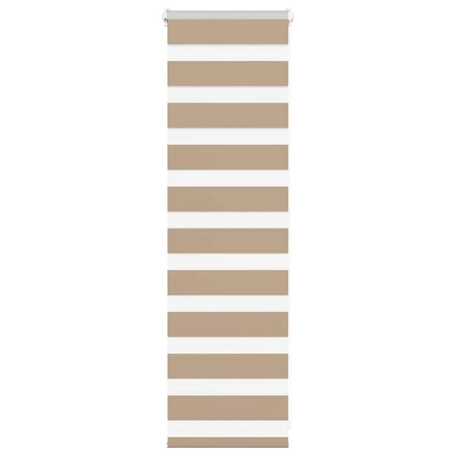 Store zèbre marron sable largeur du tissu 40,9 cm polyester