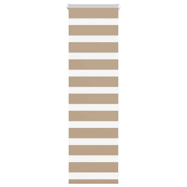 Store zèbre marron sable largeur du tissu 40,9 cm polyester