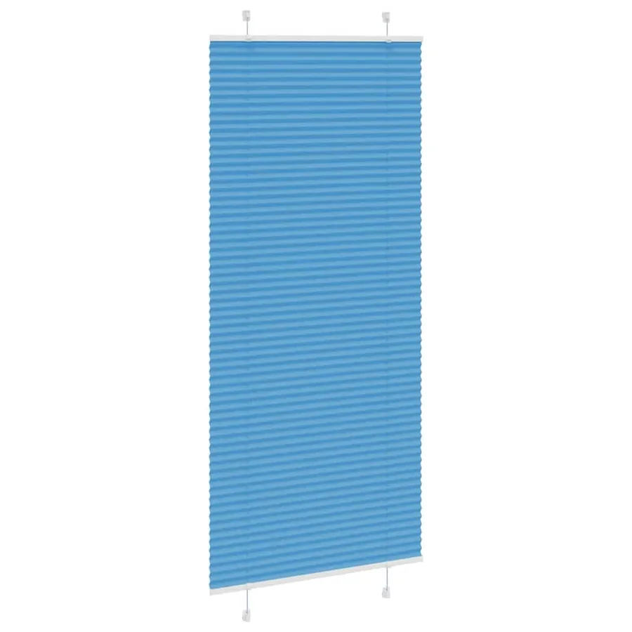 Store plissé bleu 95x200 cm largeur du tissu 94,4 cm polyester - 3