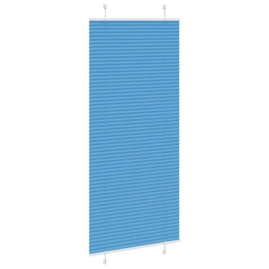 Store plissé bleu 95x200 cm largeur du tissu 94,4 cm polyester - 4