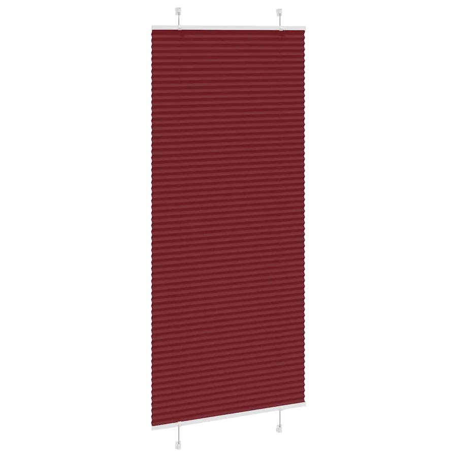 Store plissé rouge bordeaux 85x200 cm largeur du tissu 84,4 cm - 3