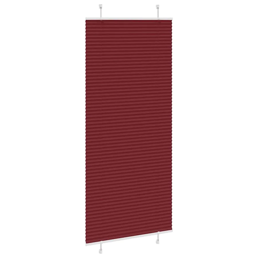Store plissé rouge bordeaux 85x200 cm largeur du tissu 84,4 cm - 4