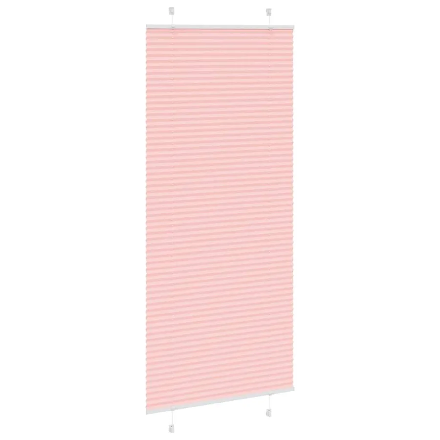 Store plissé rose 100x200 cm largeur du tissu 99,4 cm polyester - 3