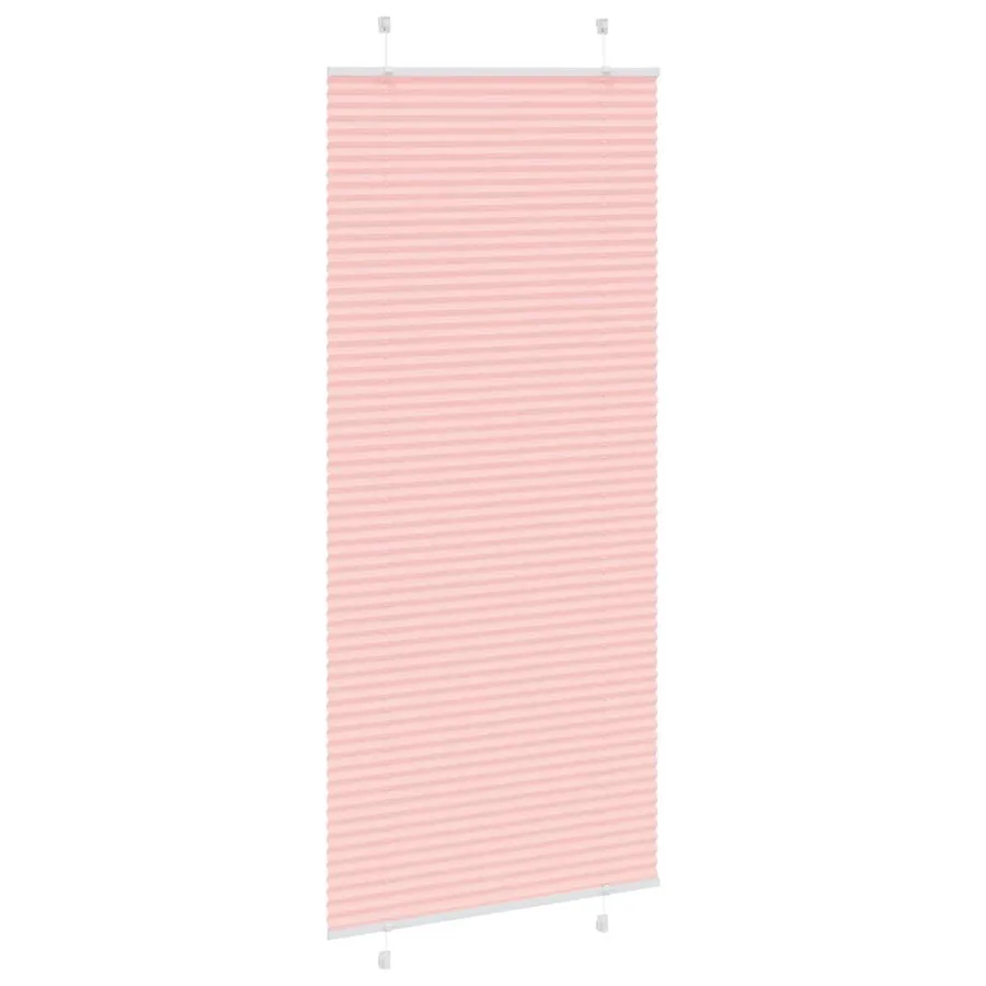 Store plissé rose 100x200 cm largeur du tissu 99,4 cm polyester - 4