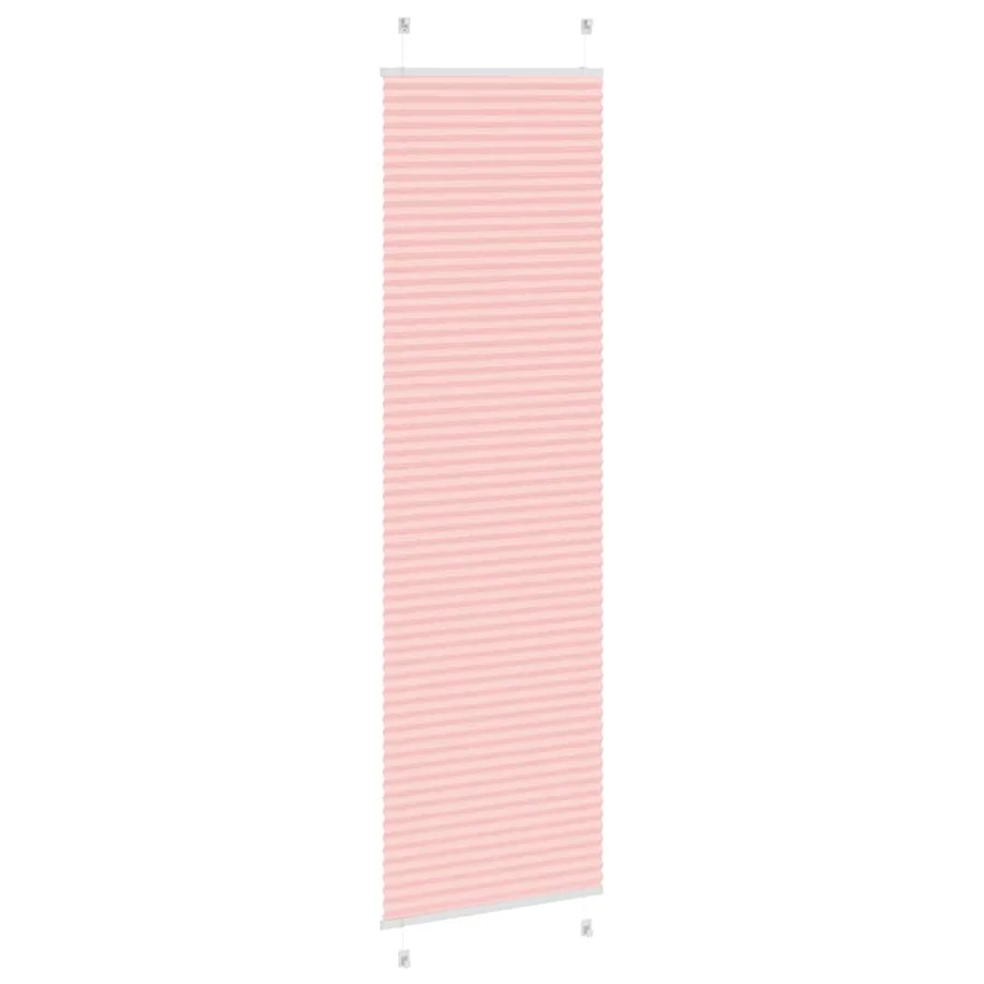 Store plissé rose 60x200 cm largeur du tissu 59,4 cm polyester - 4