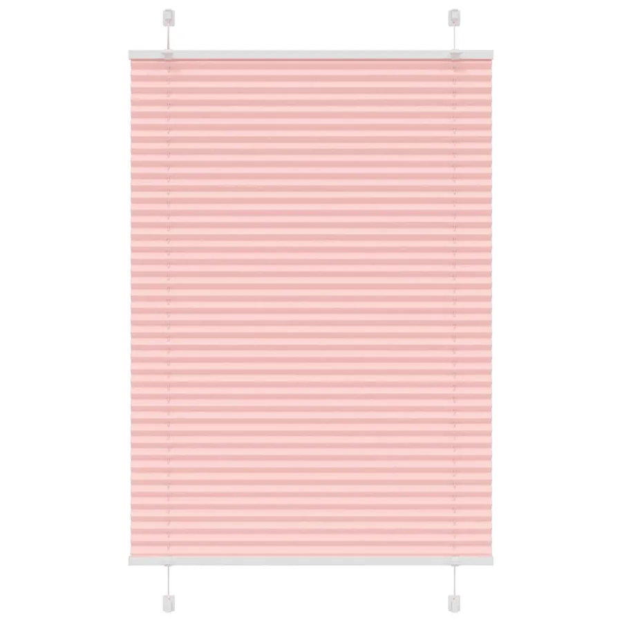 Store plissé rose 90x100 cm largeur du tissu 89,4 cm polyester