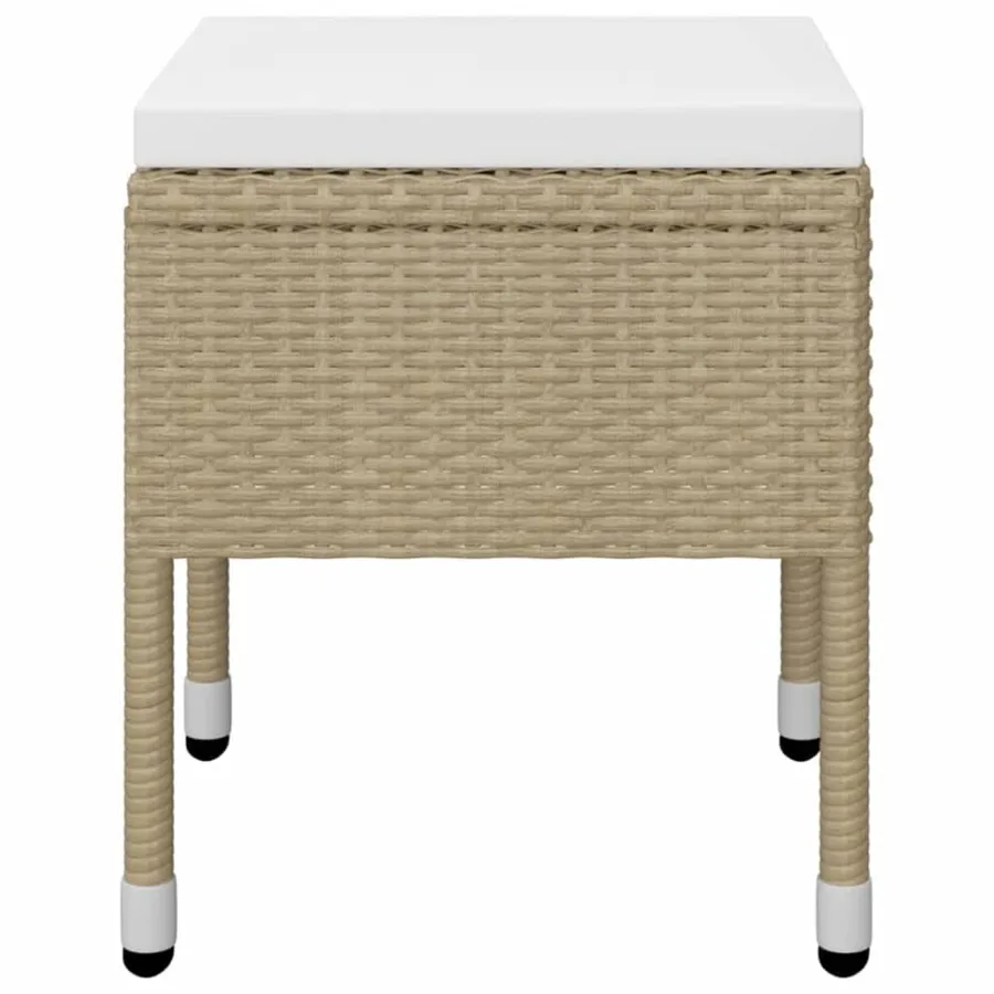 Ensemble à manger de jardin 5 pcs Beige - 9