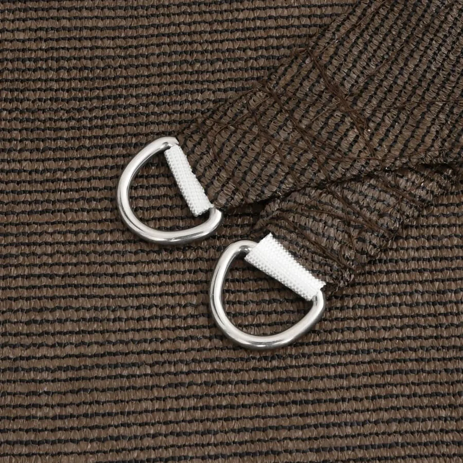 Voile d'ombrage 160 g/m² Marron 6x8 m PEHD - 5