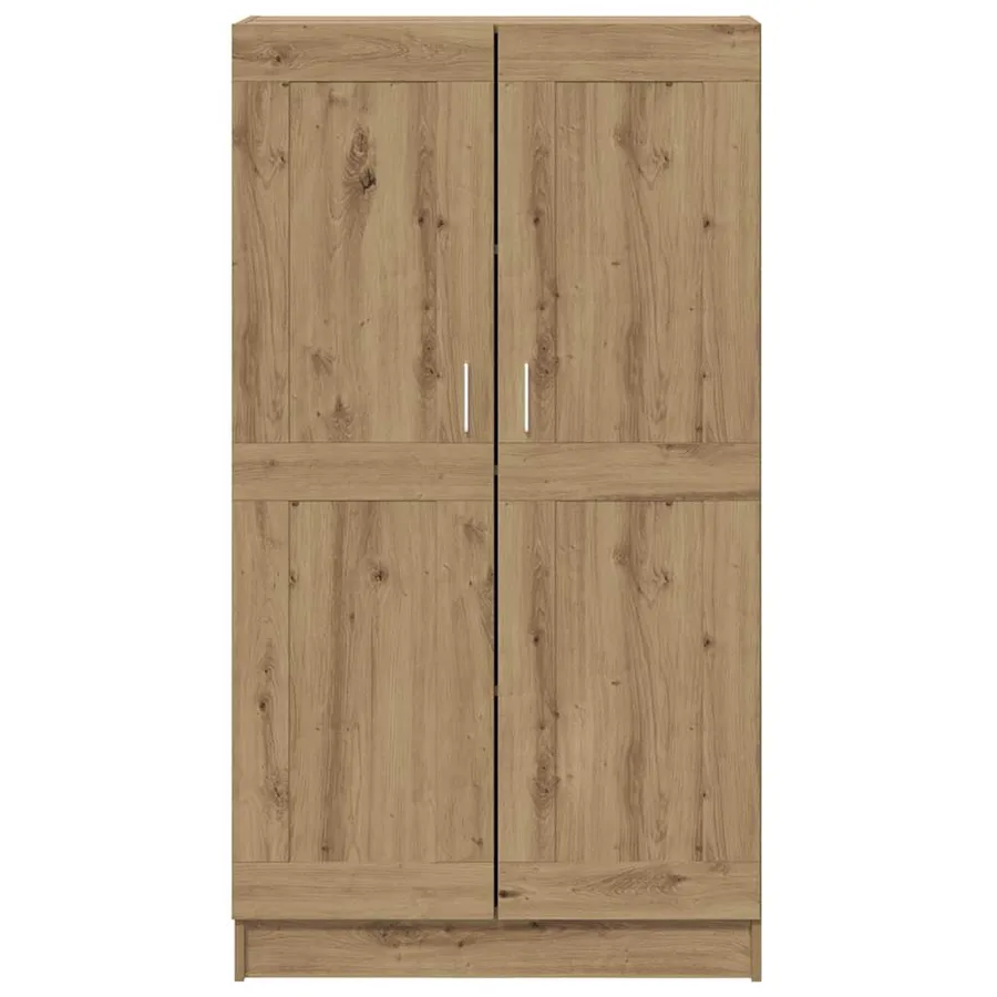 Bibliothèque chêne artisanal 82,5x30,5x150 cm bois d'ingénierie - 5