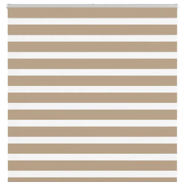 Store zèbre marron sable largeur du tissu 145,9 cm polyester