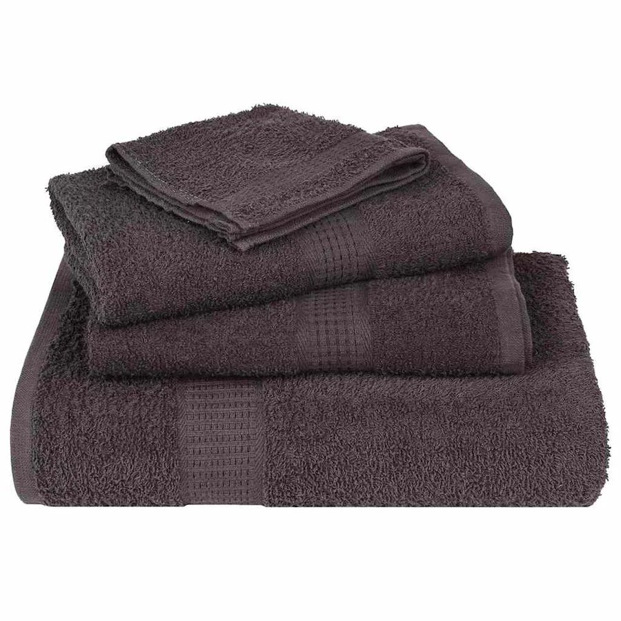 Serviettes de sauna FROGN 10 pcs anthracite 80x200 cm 360 g/m² - 4