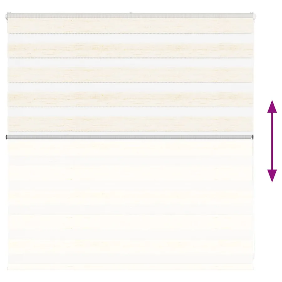 Store zèbre beige marbré largeur du tissu 145,9 cm polyester - 5