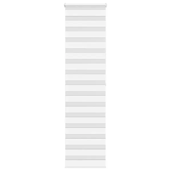 Store zèbre blanc 55x200 cm largeur du tissu 50,9 cm polyester