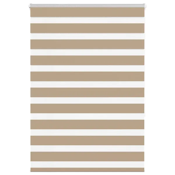 Store zèbre marron sable largeur du tissu 90,9 cm polyester