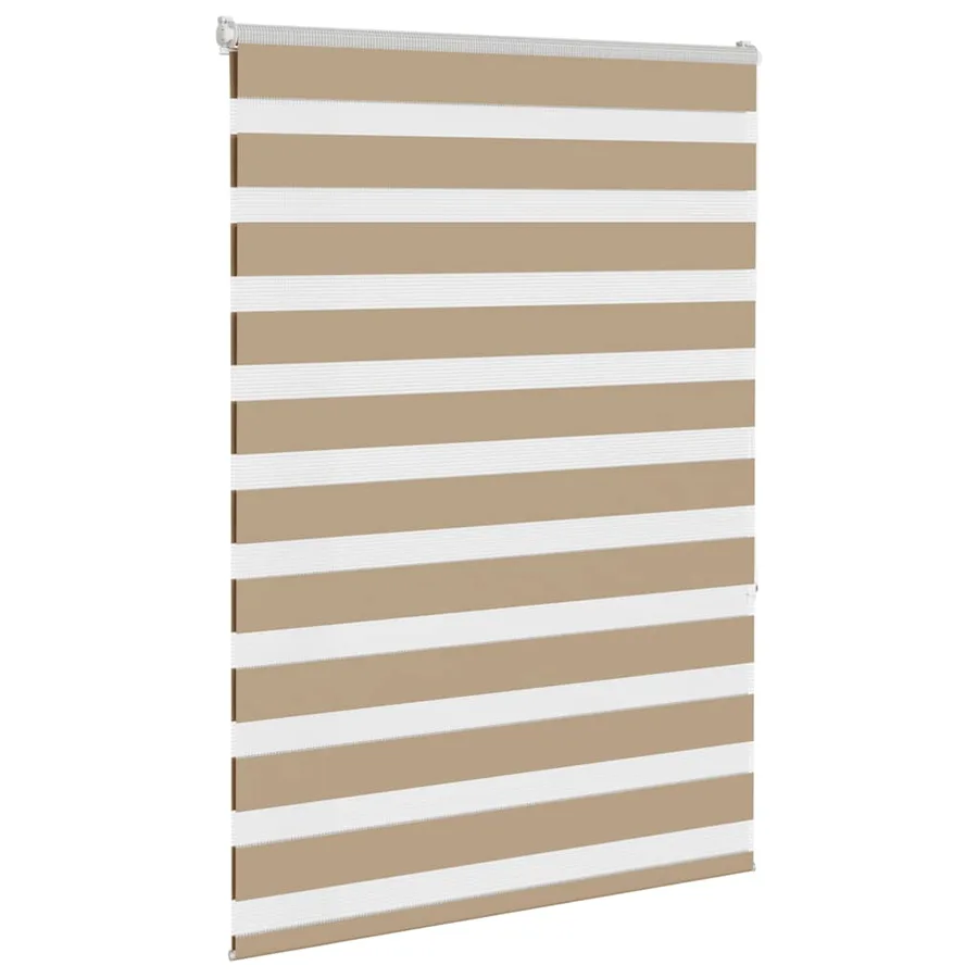 Store zèbre marron sable largeur du tissu 90,9 cm polyester - 3