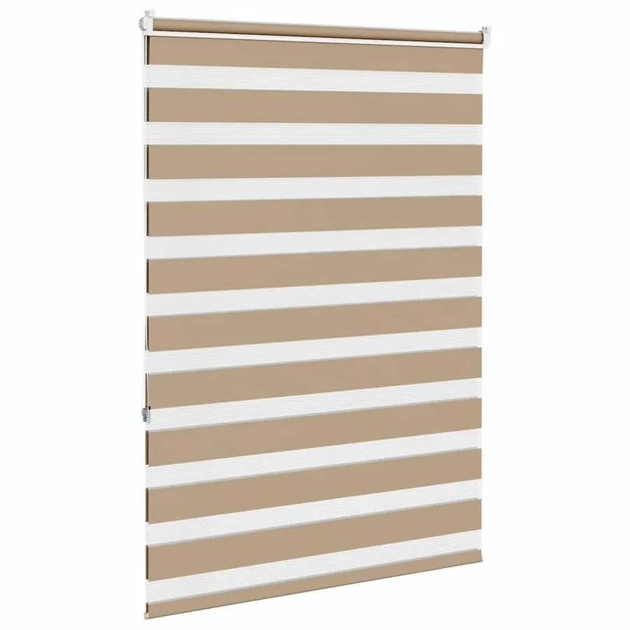 Store zèbre marron sable largeur du tissu 90,9 cm polyester - 4