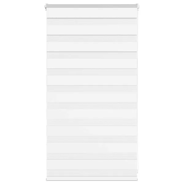 Store zèbre blanc 85x100 cm largeur du tissu 80,9 cm polyester