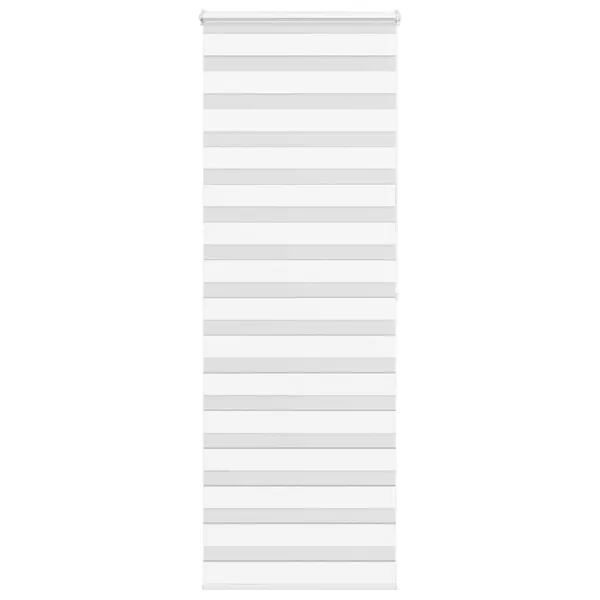 Store zèbre blanc 90x200 cm largeur du tissu 85,9 cm polyester