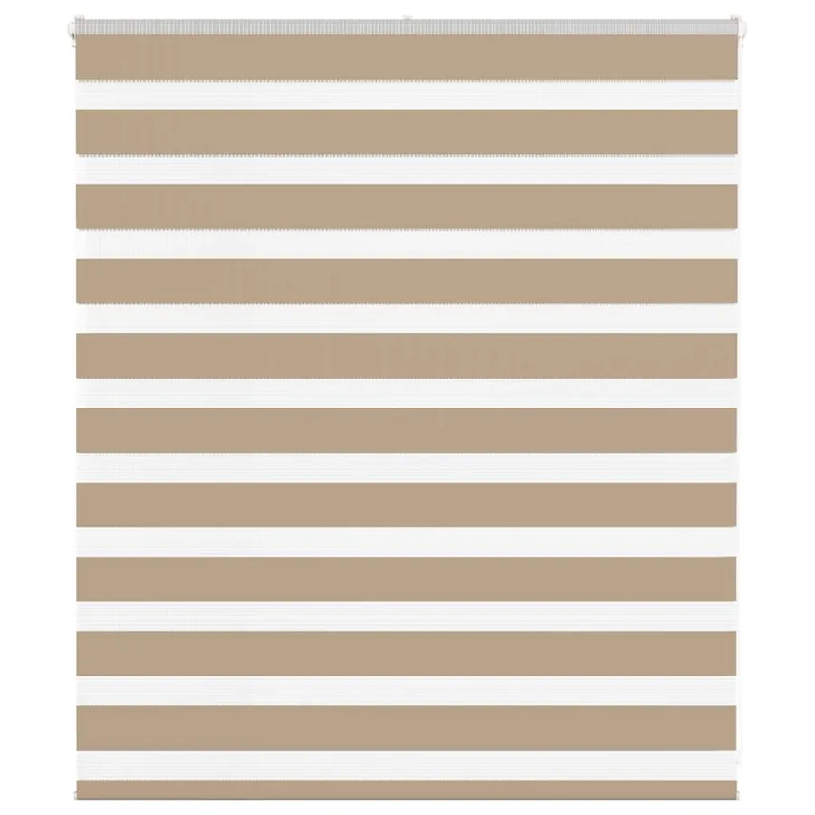 Store zèbre marron sable largeur du tissu 125,9 cm polyester