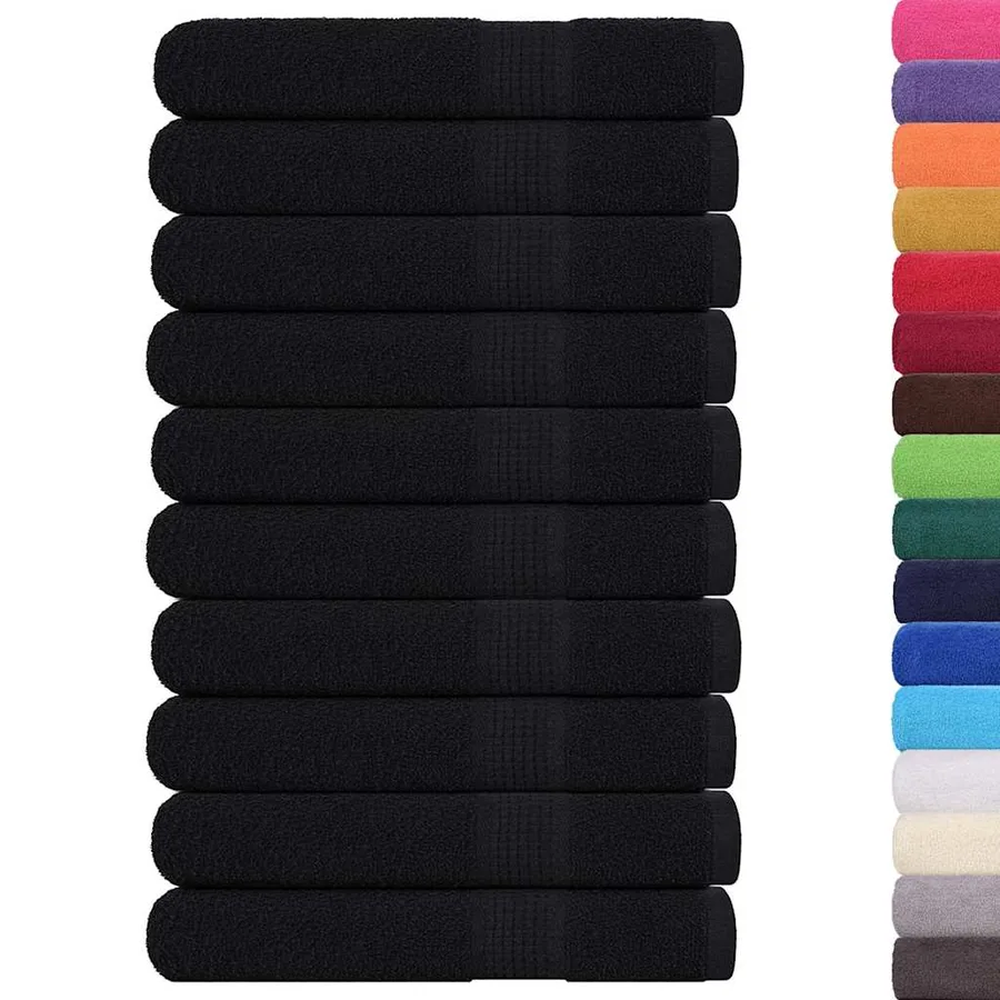 Serviettes FROGN 10 pcs noir 100x200 cm 360 g/m² - 2