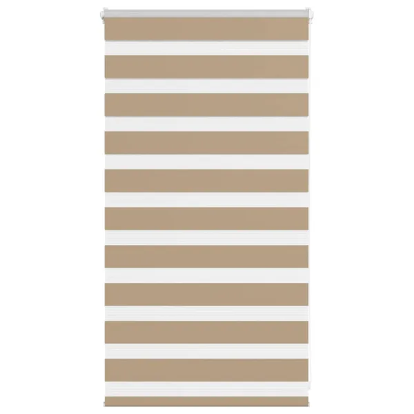 Store zèbre marron sable largeur du tissu 85,9 cm polyester