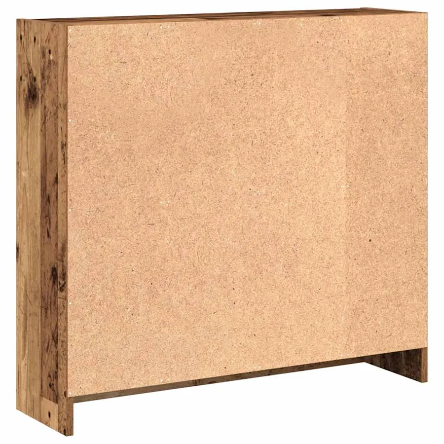 Bibliothèque vieux bois 80x24x76 cm bois d'ingénierie - 5
