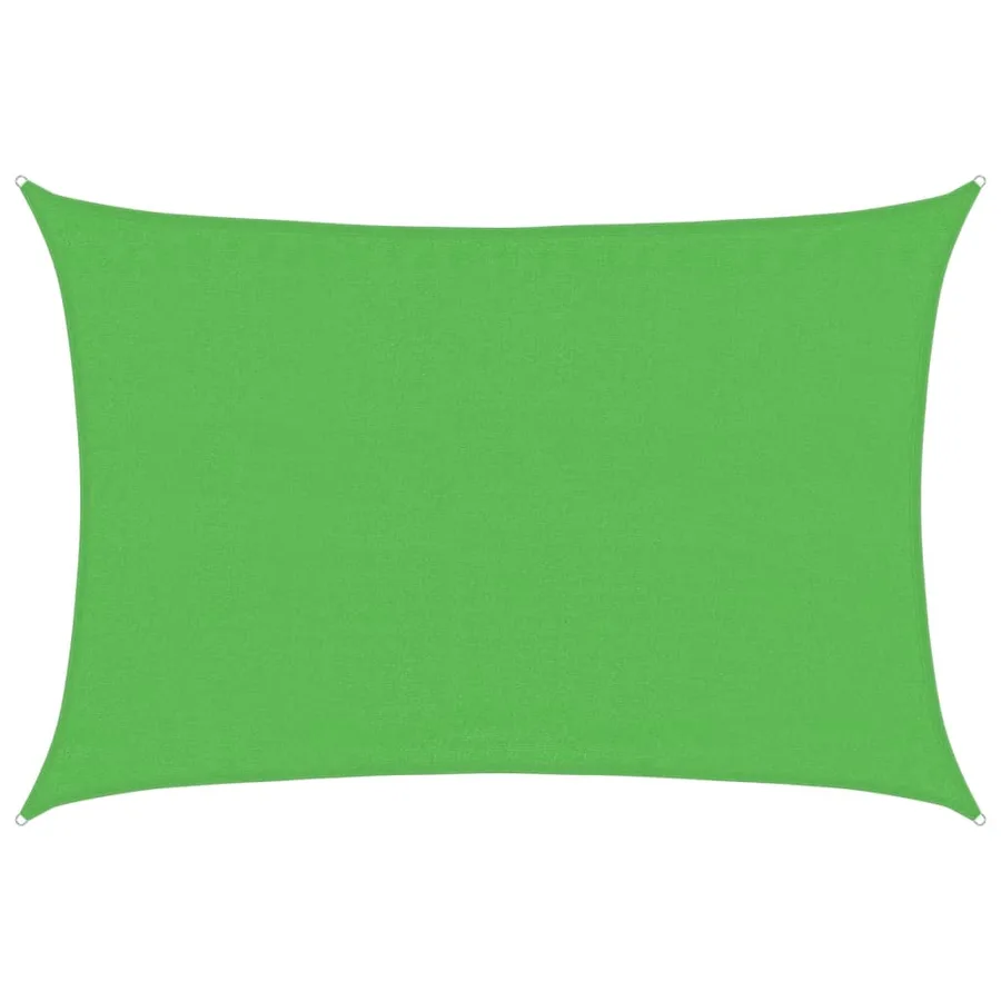 Voile d'ombrage 160 g/m² Vert clair 3,5x5 m PEHD - 2
