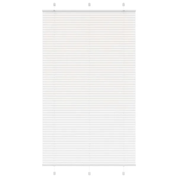 Store plissé blanc 120x200cm largeur du tissu 119,4cm polyester