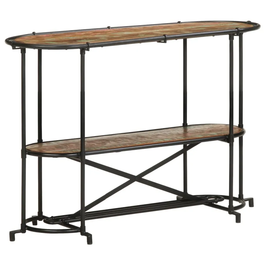 Table console 110x42x76 cm bois massif de récupération - 2