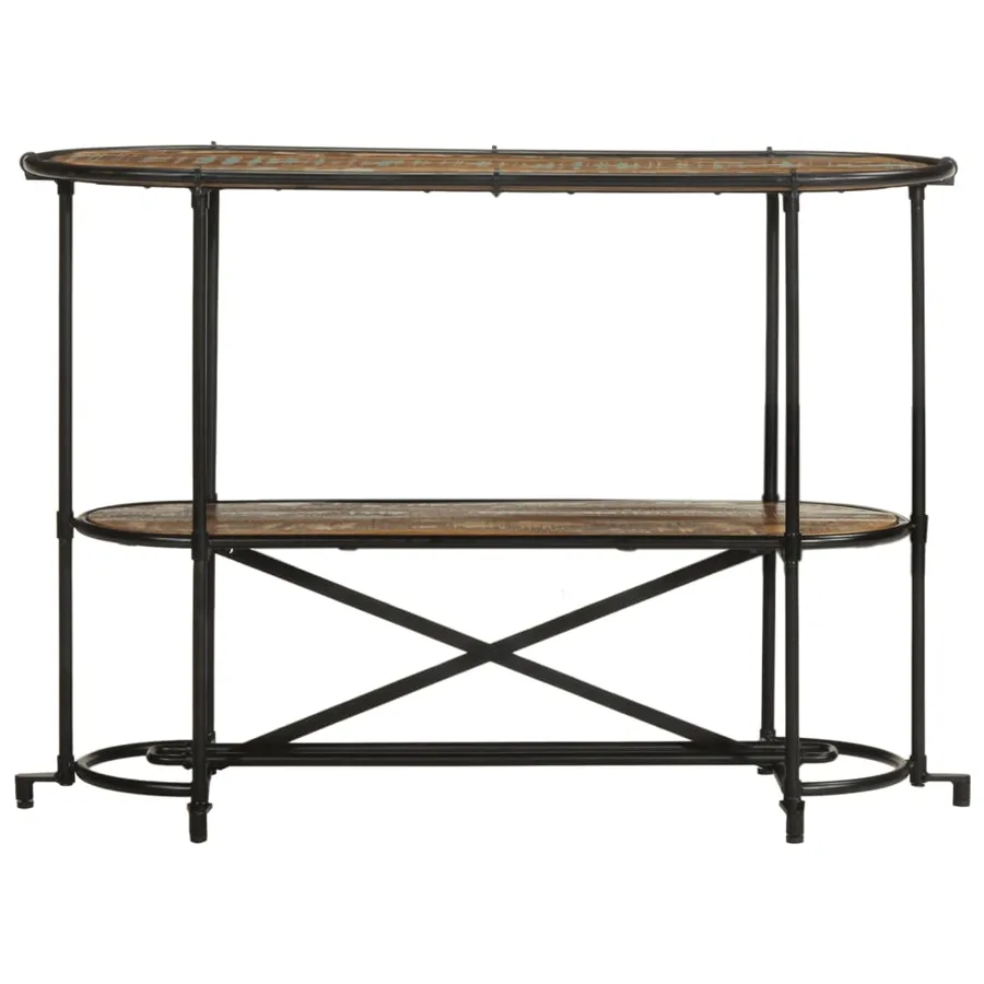 Table console 110x42x76 cm bois massif de récupération - 4
