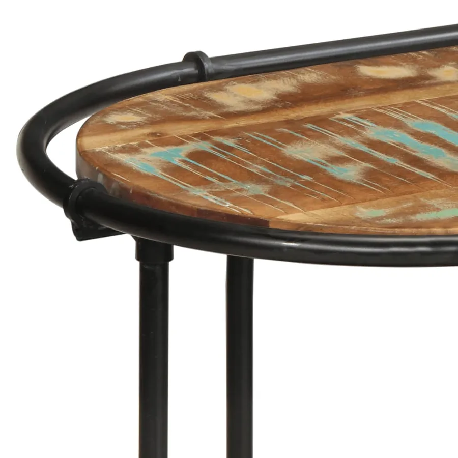 Table console 110x42x76 cm bois massif de récupération - 6
