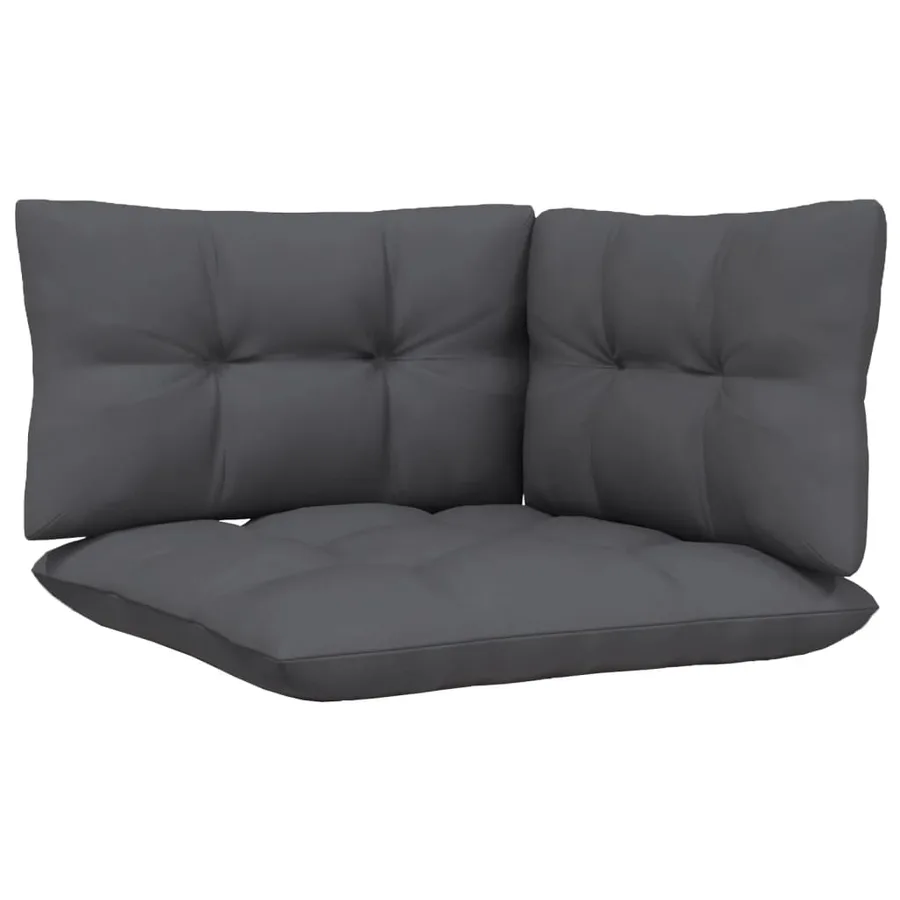 Salon de jardin 6 pcs avec coussins bois de pin massif - 10