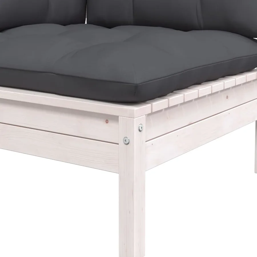 Salon de jardin 6 pcs avec coussins bois de pin massif - 11
