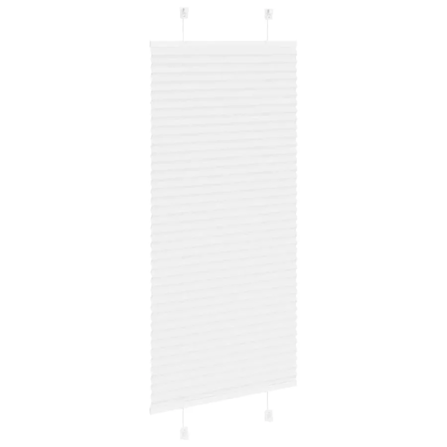 Store plissé blanc 55x150 cm largeur du tissu 54,4 cm polyester - 4