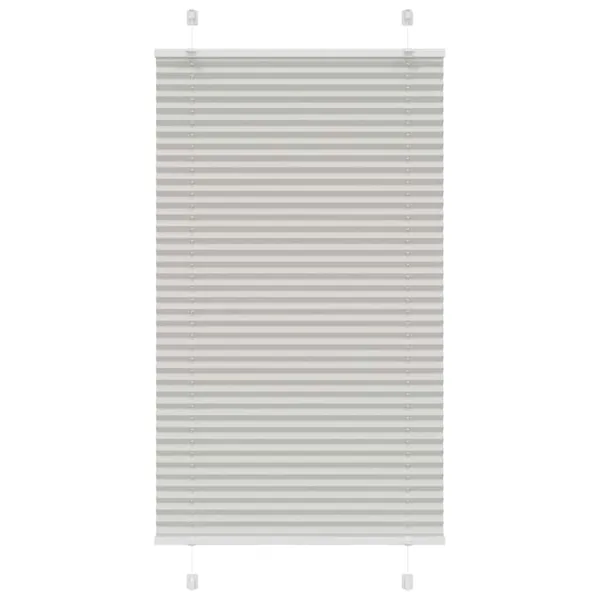 Store plissé gris clair 80x150 cm largeur du tissu 79,4 cm