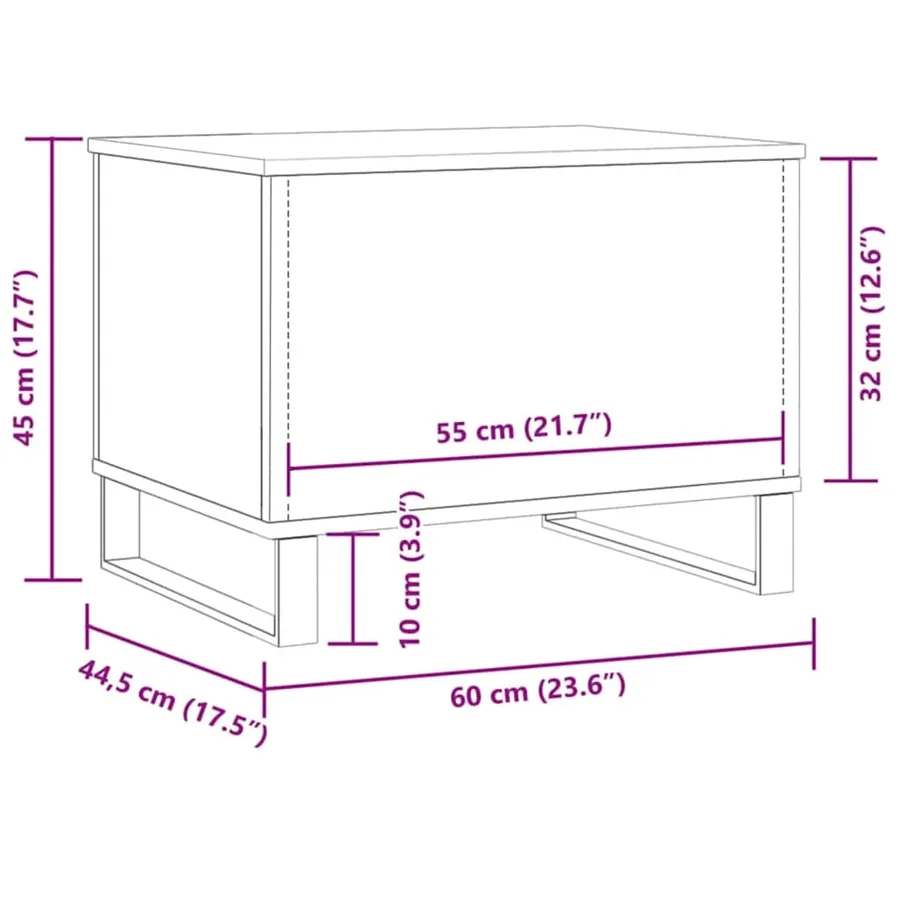 Support d'aquarium Chêne artisanal 36x75x72,5 cm Bois d'ingénierie - 9