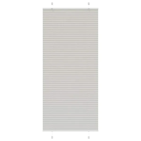 Store plissé gris clair 90x200 cm largeur du tissu 89,4 cm