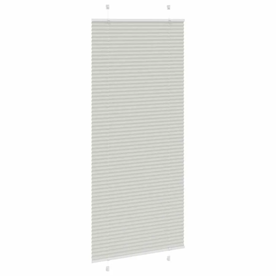 Store plissé gris clair 90x200 cm largeur du tissu 89,4 cm - 4