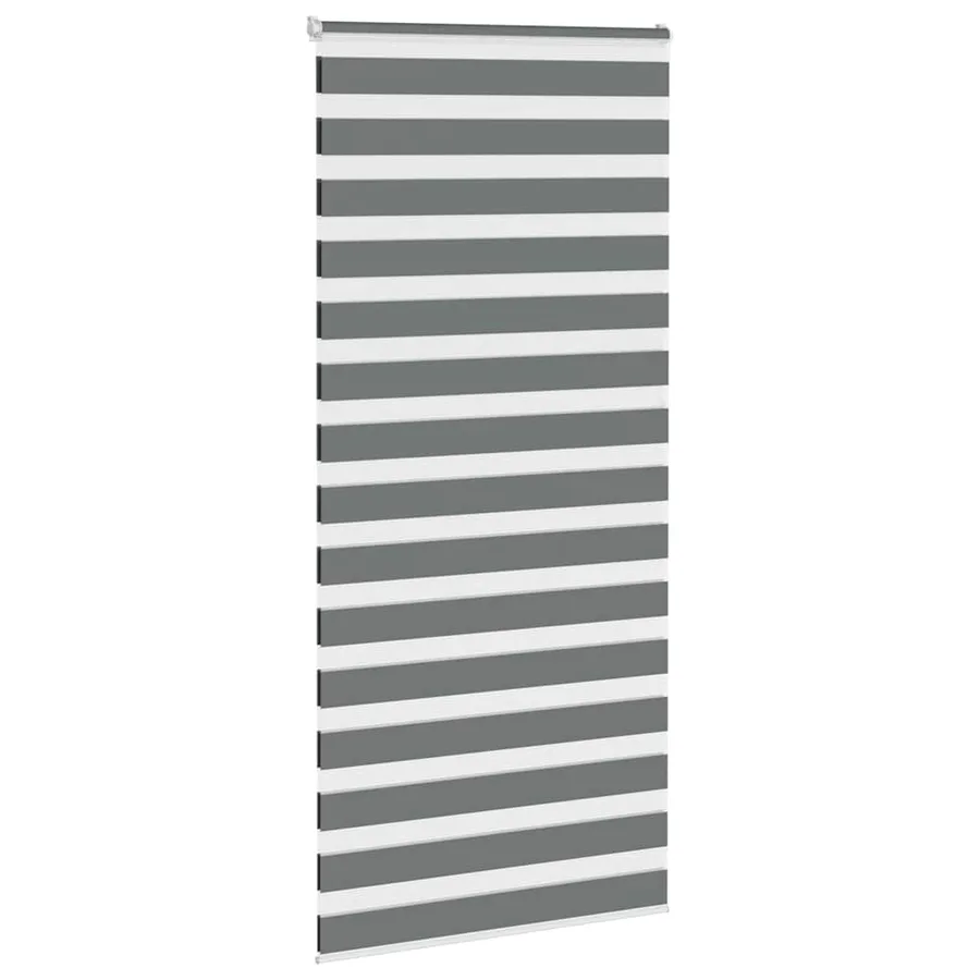 Store zèbre gris foncé largeur du tissu 105,9 cm polyester - 3