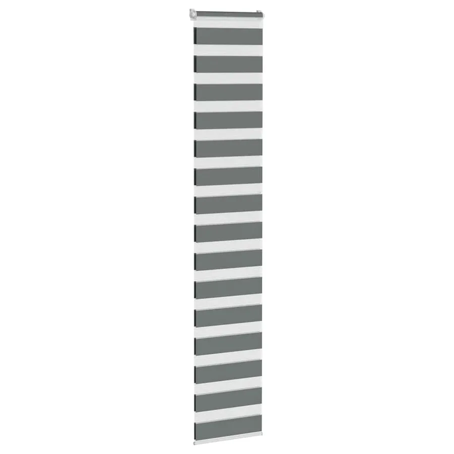 Store zèbre gris foncé largeur du tissu 45,9 cm polyester - 3